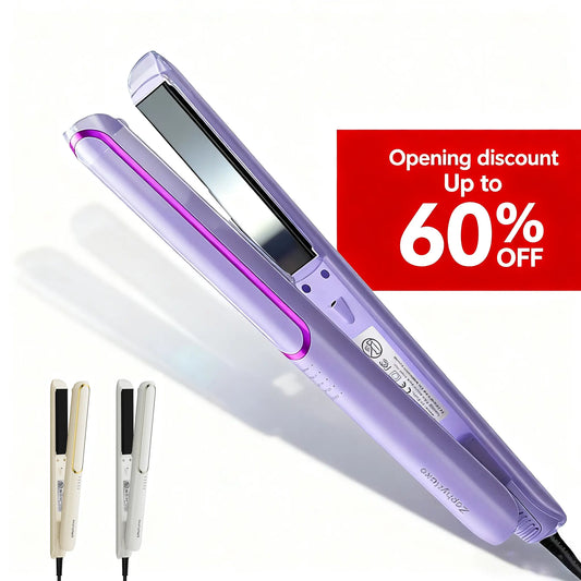 Professional Flat Iron Hair Straightener, Titanium Hair Straightening Ionic Fast Heating Hair Tools, 2 in 1 Hair Straightener Hair Curler, Hair Styling Tools for Women Hairstyles, New Year Gift, Hair Styling Tools, Hair Products, Lightweight Handle
